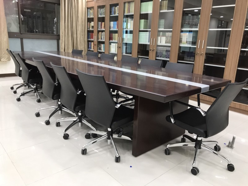 木製船型長方型會議桌