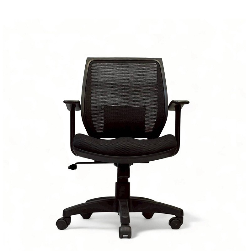 低背扶手辦公椅