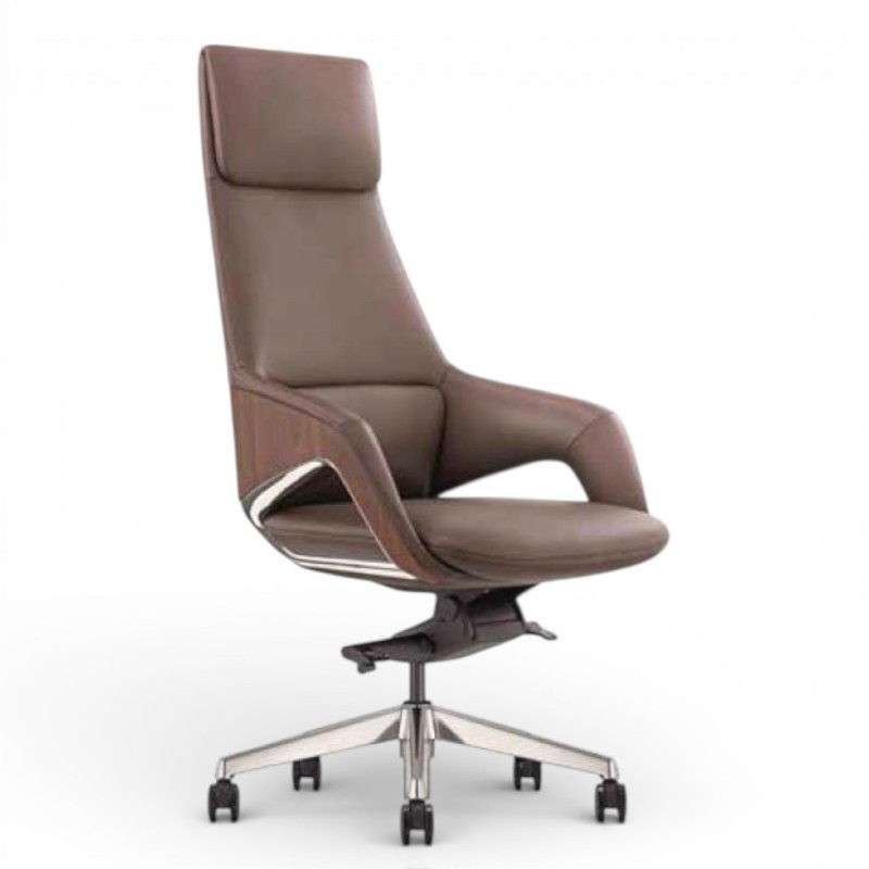 鄉村木紋造型皮椅