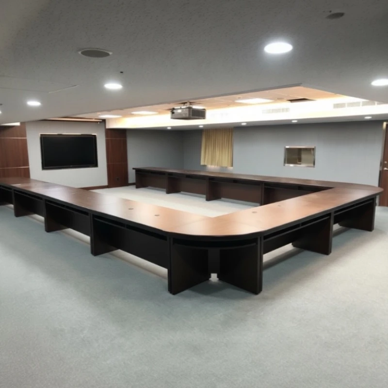 木製環式會議桌