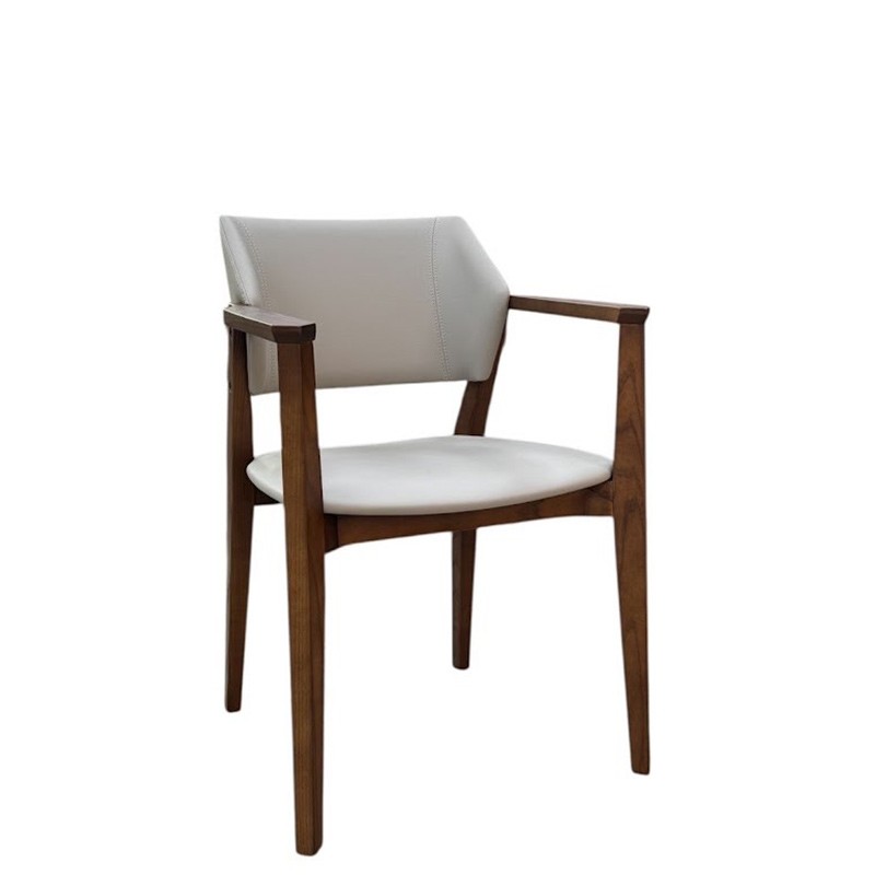 實木椅腳洽談椅